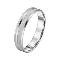 Серебряное обручальное кольцо