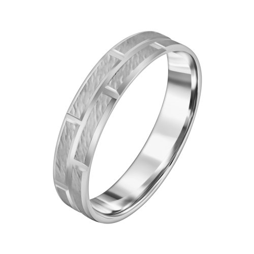 Серебряное обручальное кольцо