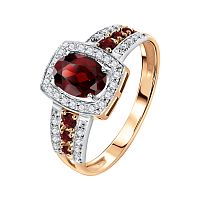 Золотое кольцо с гранатом