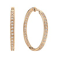 Серьги - конго из золота 585 пробы