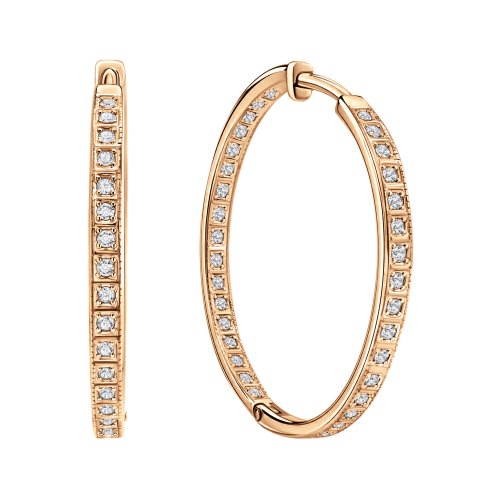 Серьги - конго из золота 585 пробы