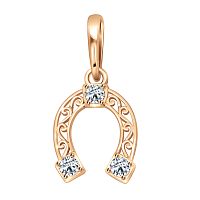 Кулон золотой "Подкова"