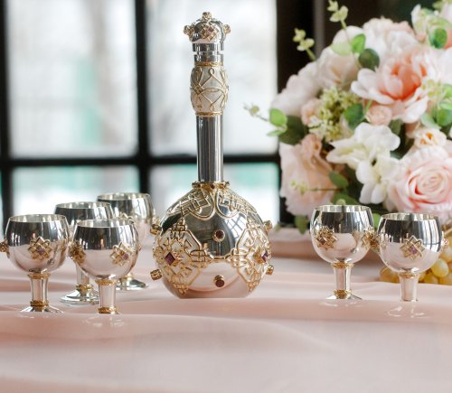 серебряный набор «булава» - графин и бокалы