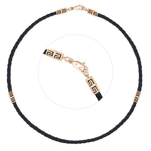 Гайтан с золотыми подвесками и замком