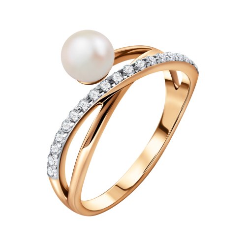 Золотое кольцо с жемчугом
