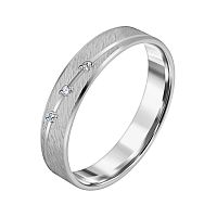 Серебряное обручальное кольцо