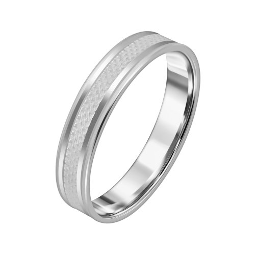 Серебряное обручальное кольцо